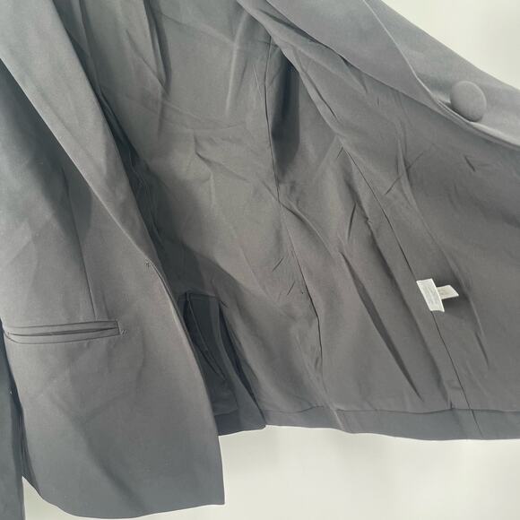 NEW BOSTON PROPER Blazer Size 4 Black NWOT Spandex Blend Stretch Business Casual - Picture 9 of 13